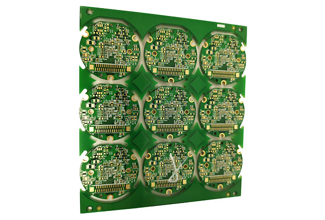 Electric circuit board assembly with green solder mask 1.6 mm