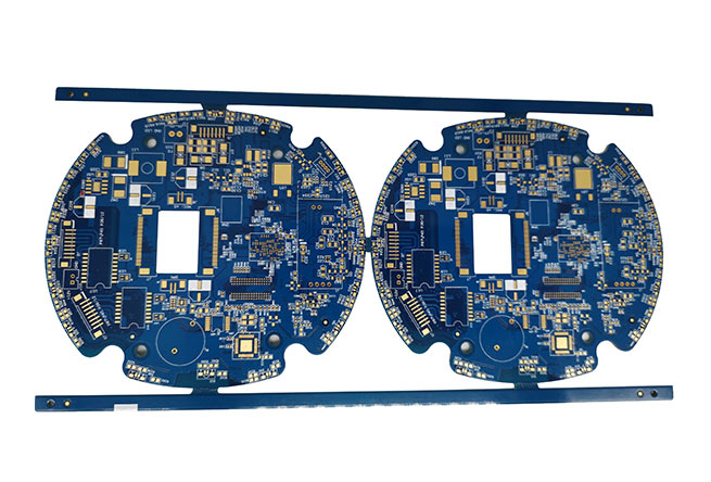 Custom OEM printed circuit board with blue solder mask